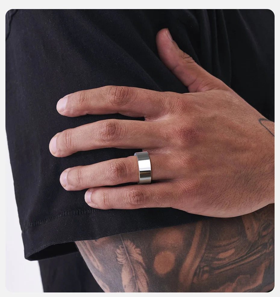 Tungsten Promise Ring for Him