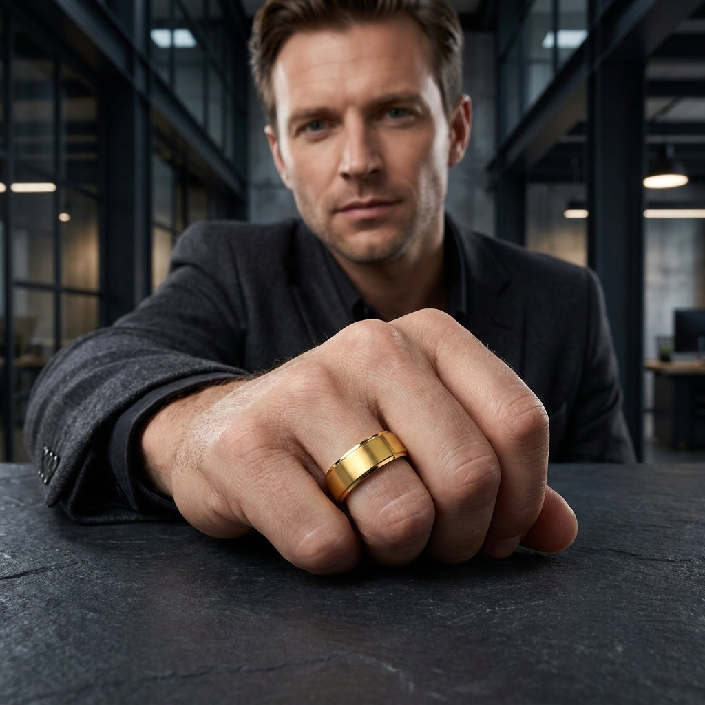 Tungsten Promise Ring for him