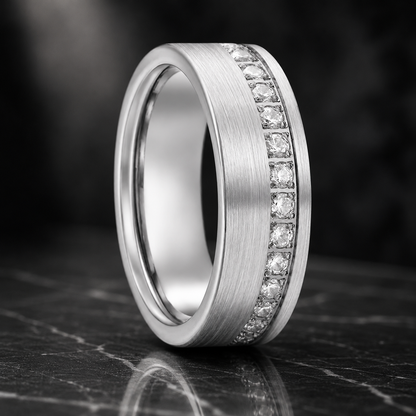Tungsten Rings with Stones