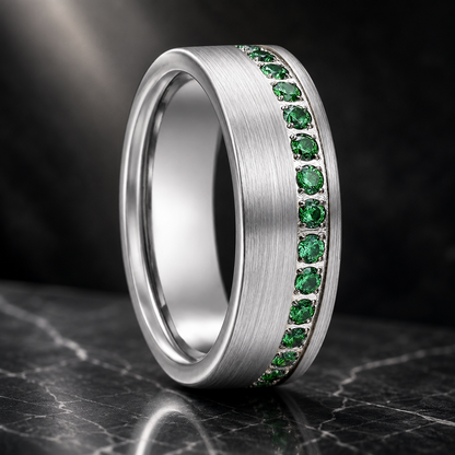 Tungsten Rings with Stones