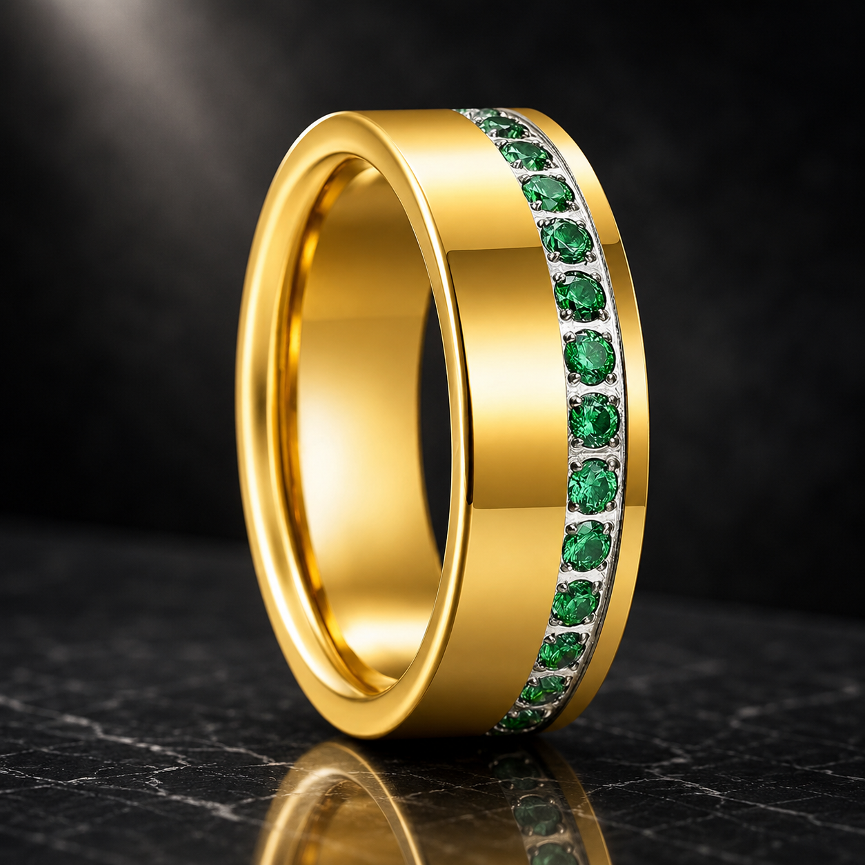 Tungsten Rings with Stones