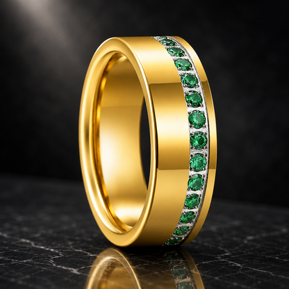 Tungsten Rings with Stones
