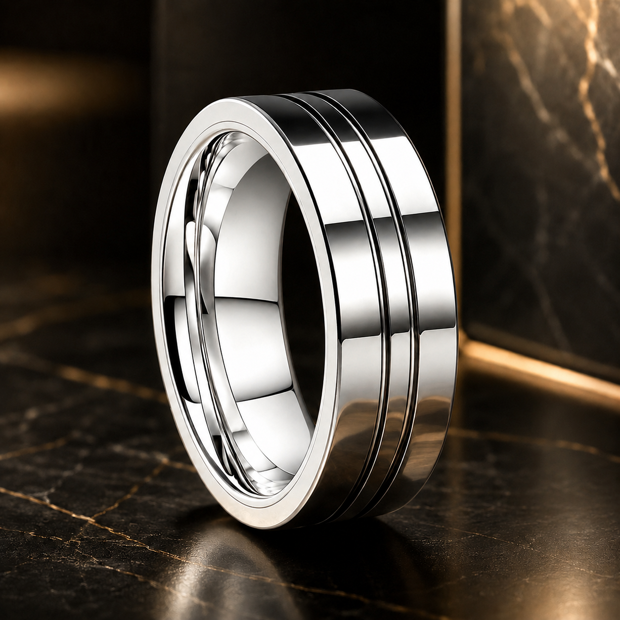 Tungsten Steel Ring for Men