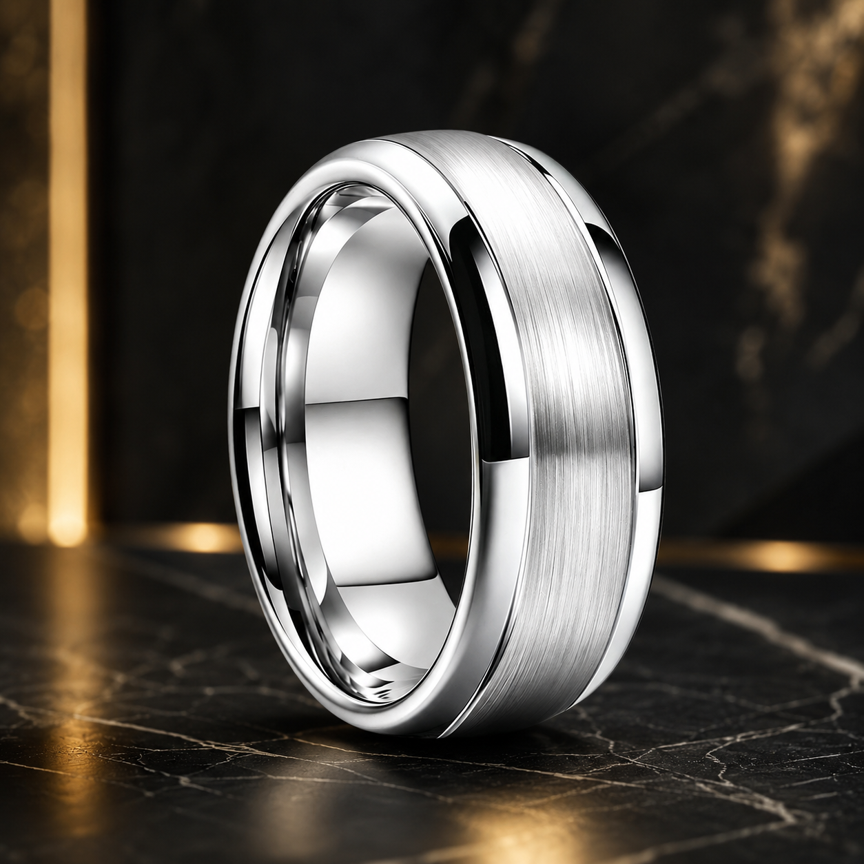 Tungsten Steel Wedding Ring