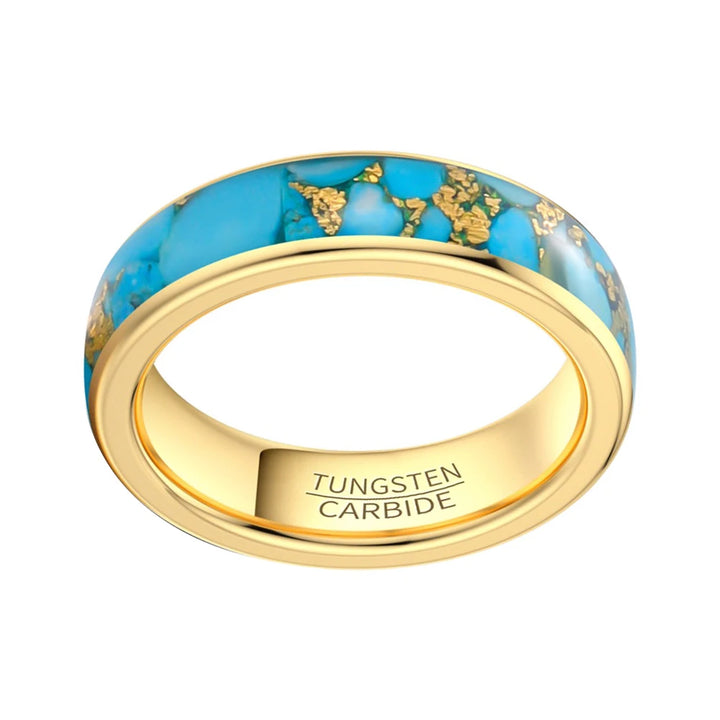 Tungsten Turquoise Ring
