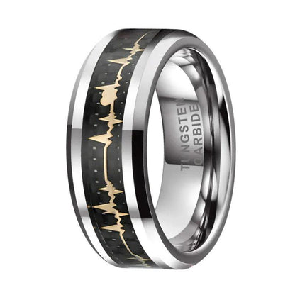 Tungsten and Carbon Fiber Ring