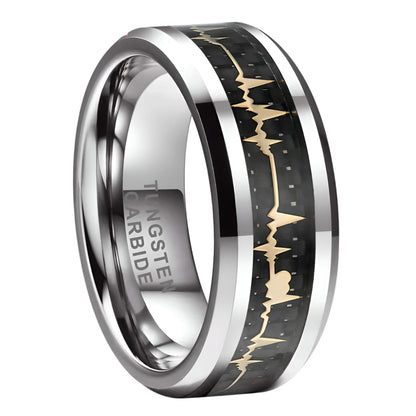 Tungsten and Carbon Fiber Ring