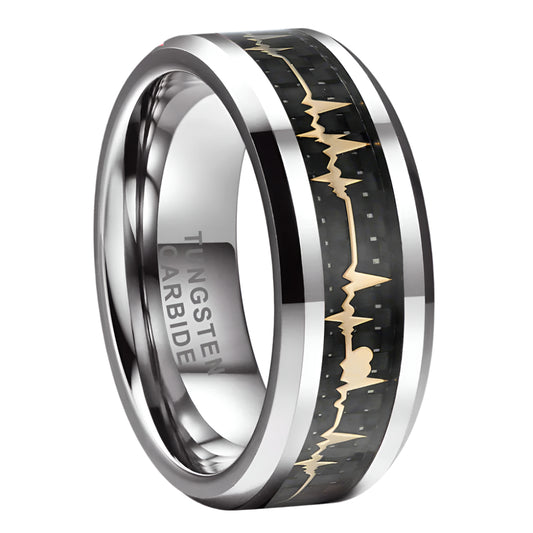 Tungsten and Carbon Fiber Ring