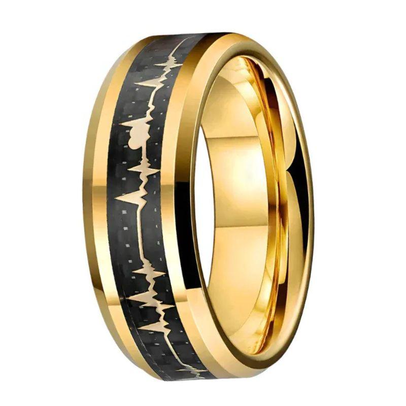 Tungsten and Carbon Fiber Ring