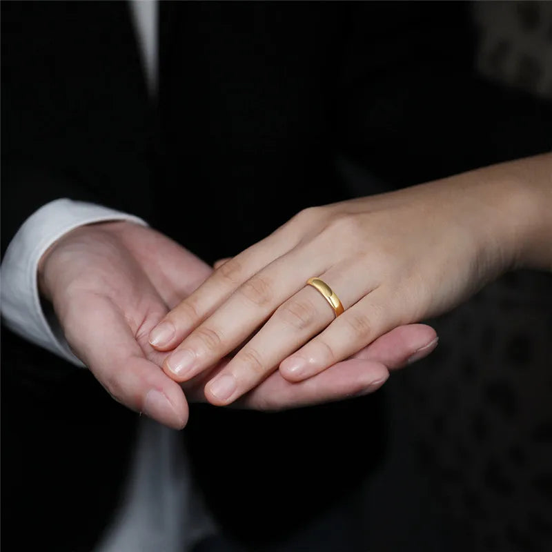 Tungsten Gold Wedding Ring