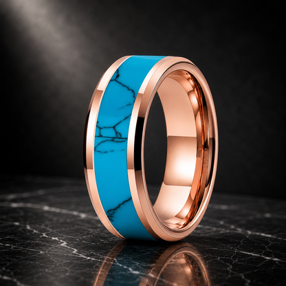 Turquoise Tungsten Ring