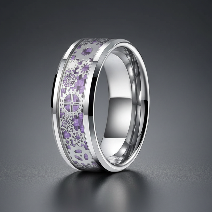 unique-gear-wheel-inlay-tungsten-wedding-band