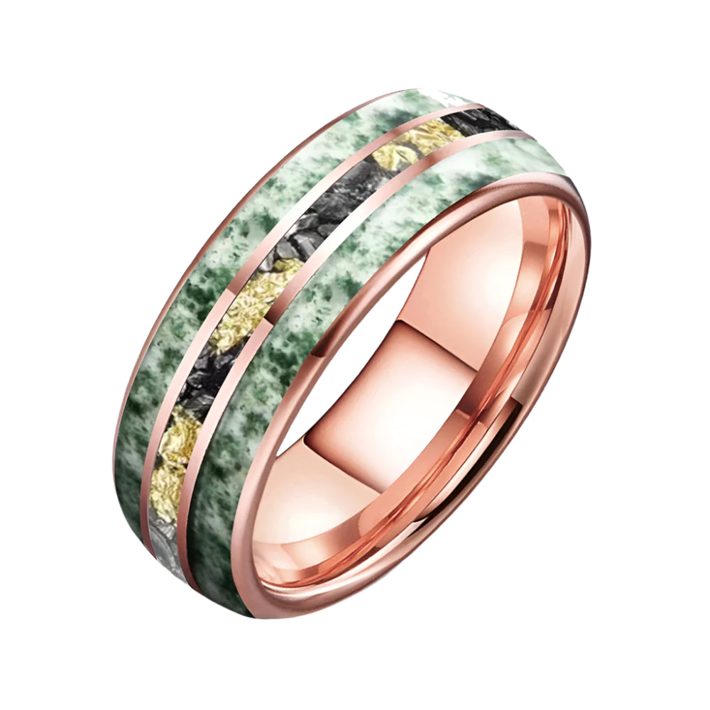 Unisex Tungsten Meteorite Ring