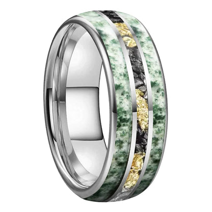 Unisex Tungsten Meteorite Ring