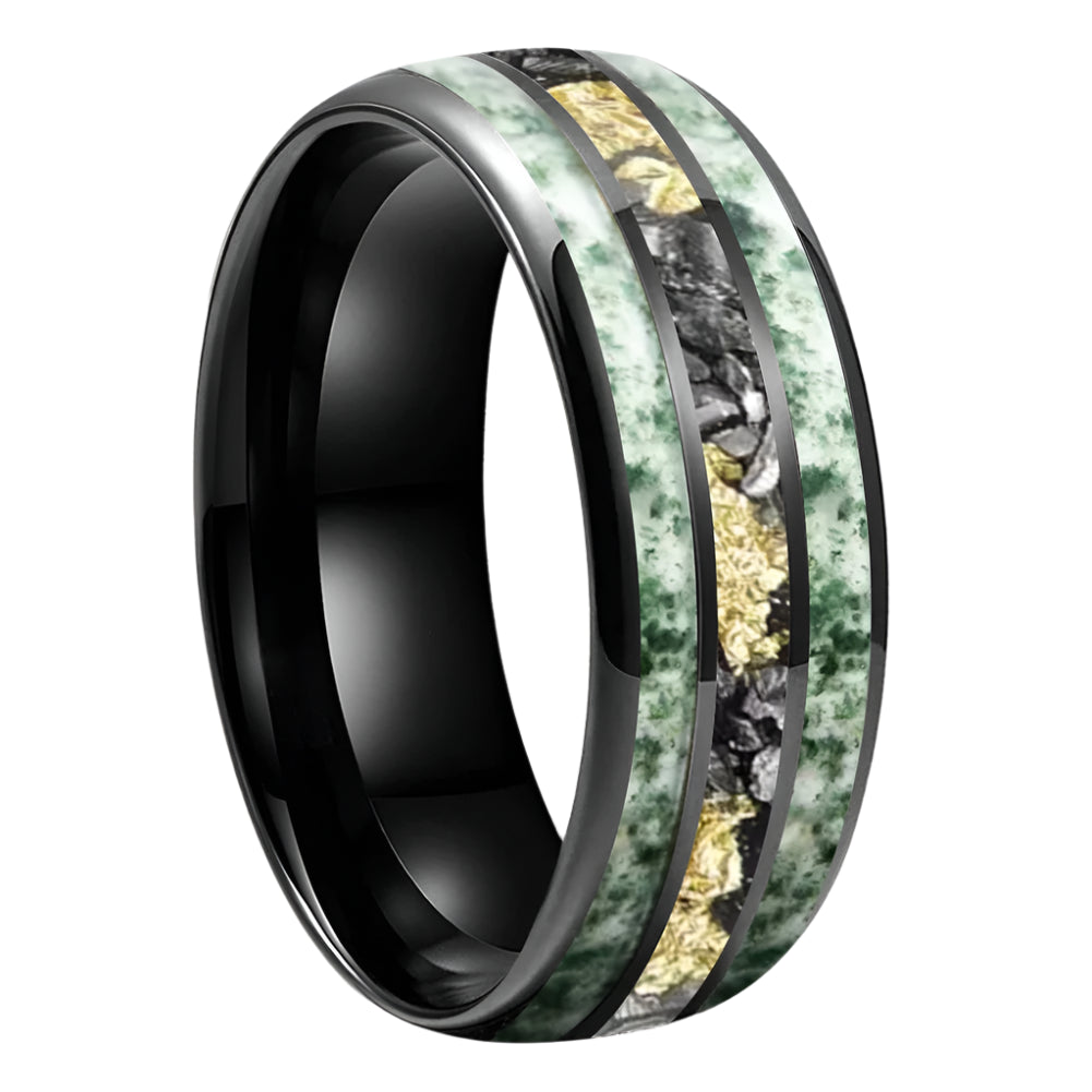 Unisex Tungsten Meteorite Ring