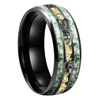 Unisex Tungsten Meteorite Ring