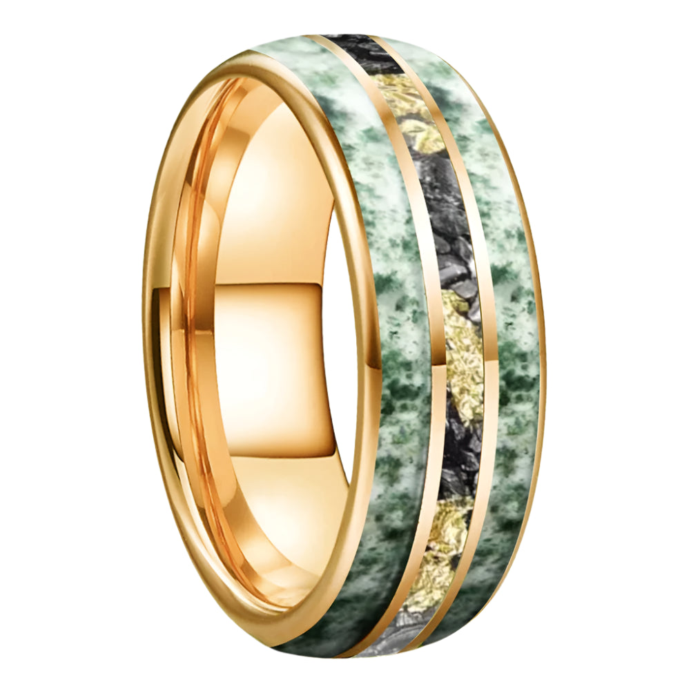 Unisex Tungsten Meteorite Ring