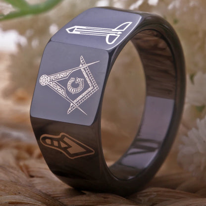 Vacuum Plated Tungsten Carbide Ring