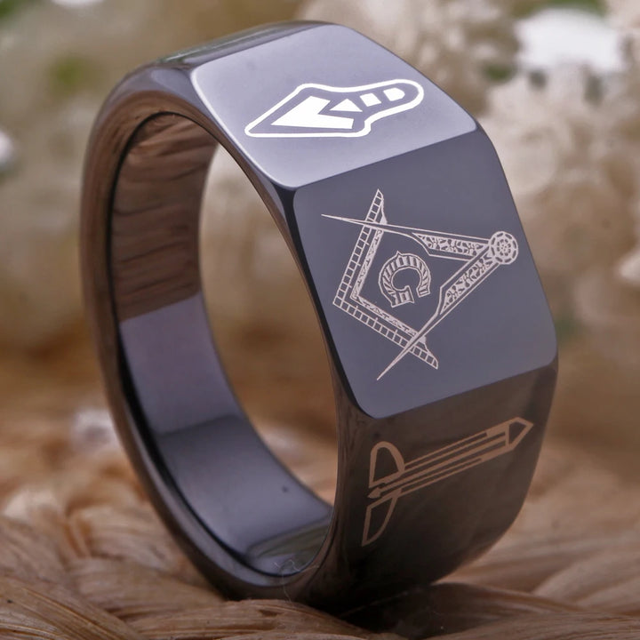 Vacuum Plated Tungsten Carbide Ring