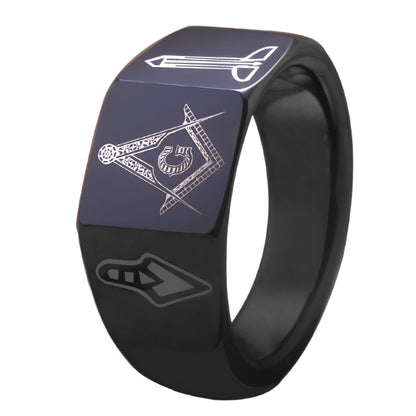 Vacuum Plated Tungsten Carbide Ring