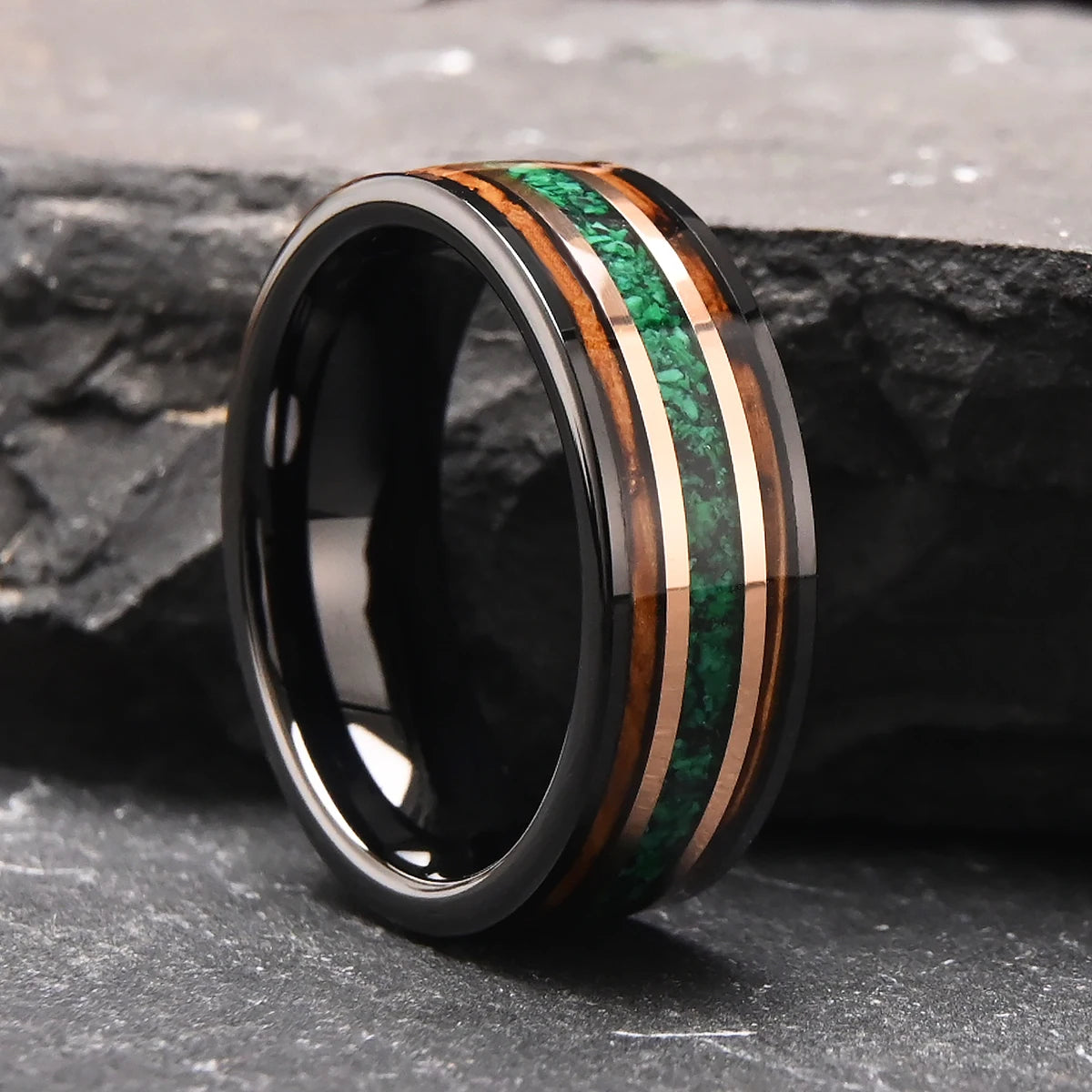 Whiskey Barrel Tungsten Ring