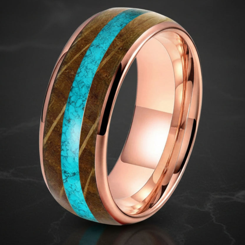 Whiskey_Barrel_Oak_Turquoise_Tungsten_Wedding_Band