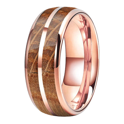 Whiskey Barrel Tungsten Wedding Band