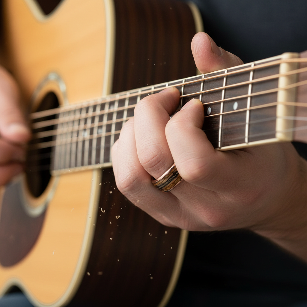 Whiskey Barrel Wood Inlay Ring - RealTungsten