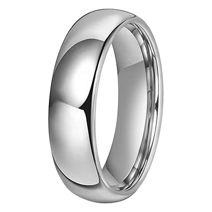 White Tungsten Carbide Ring