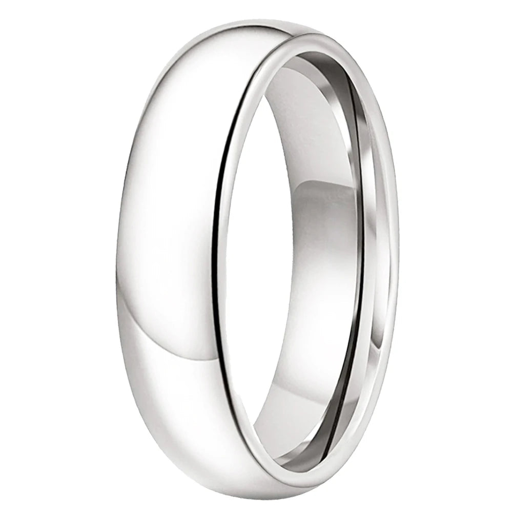 White Tungsten Carbide Ring