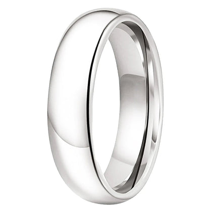 White Tungsten Carbide Ring