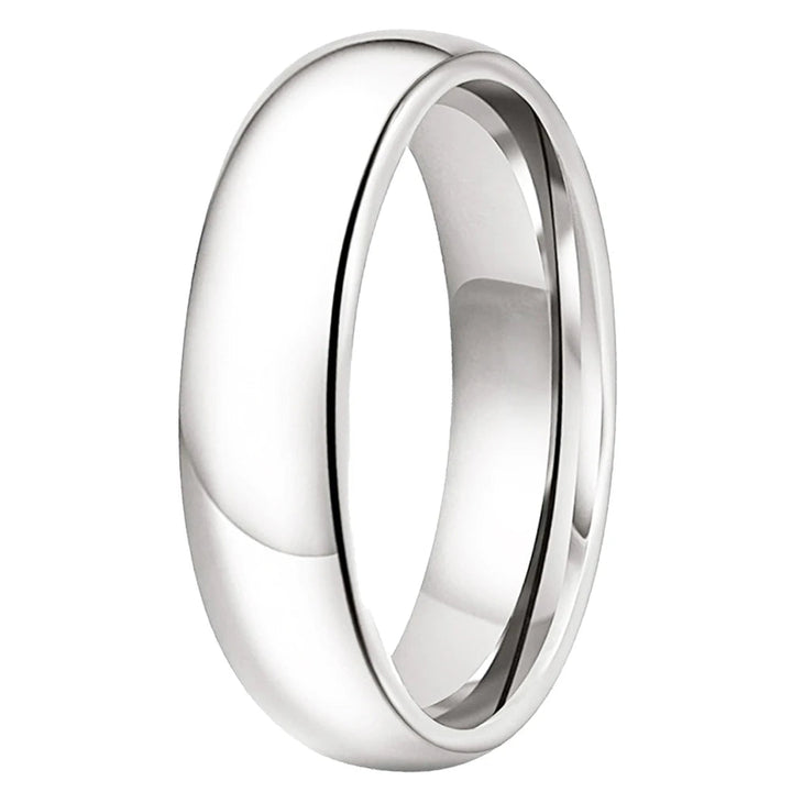 White Tungsten Carbide Ring