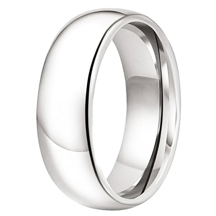 White Tungsten Carbide Ring