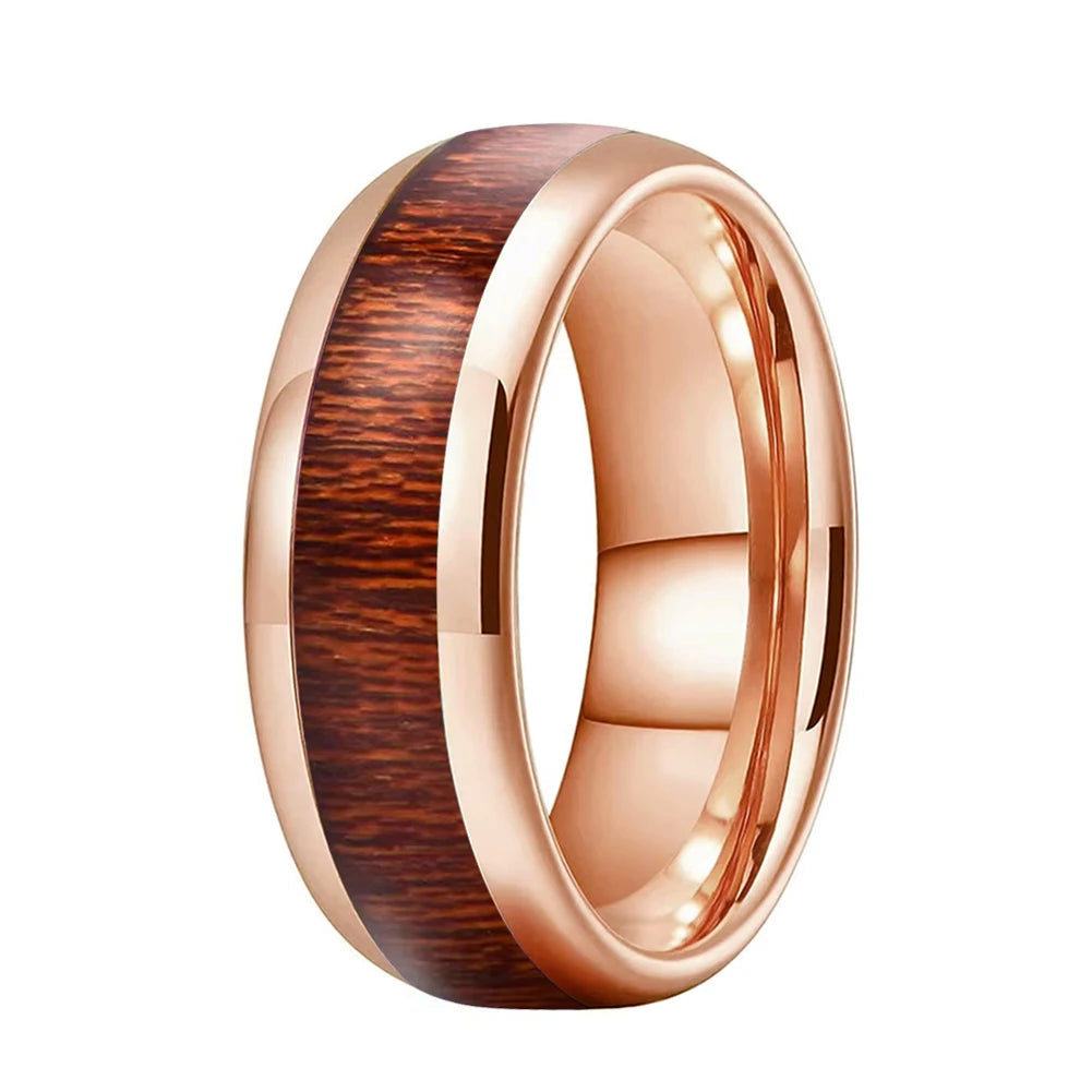 Wood Tungsten Wedding band