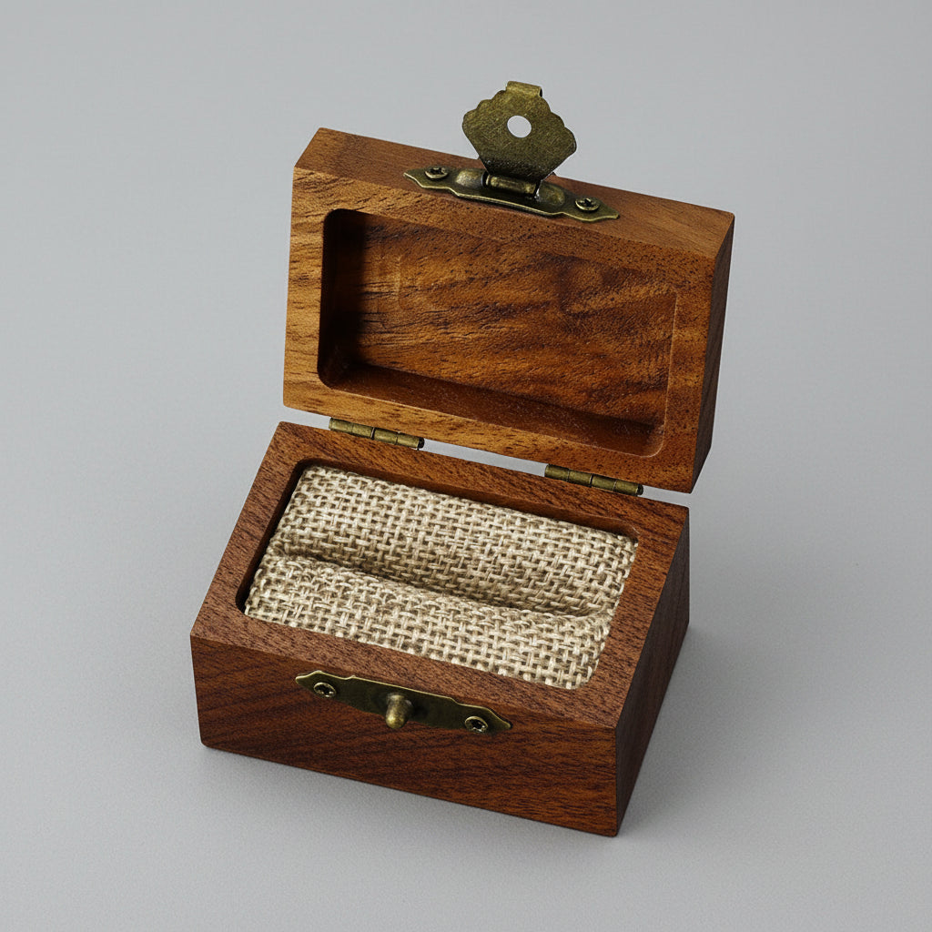 Wooden ring box