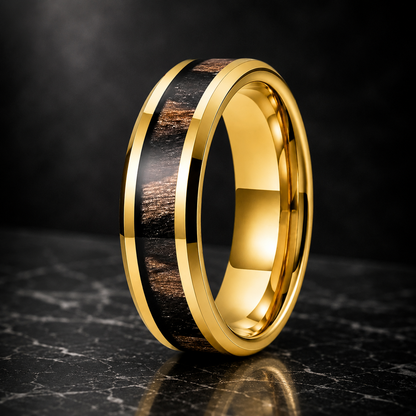 Zebra Wood Ring
