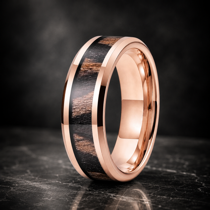 Zebra Wood Ring