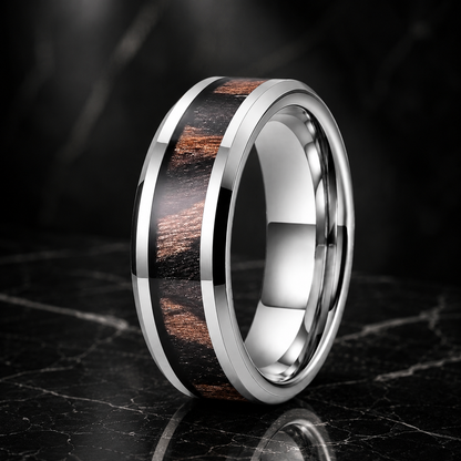 Zebra Wood Ring