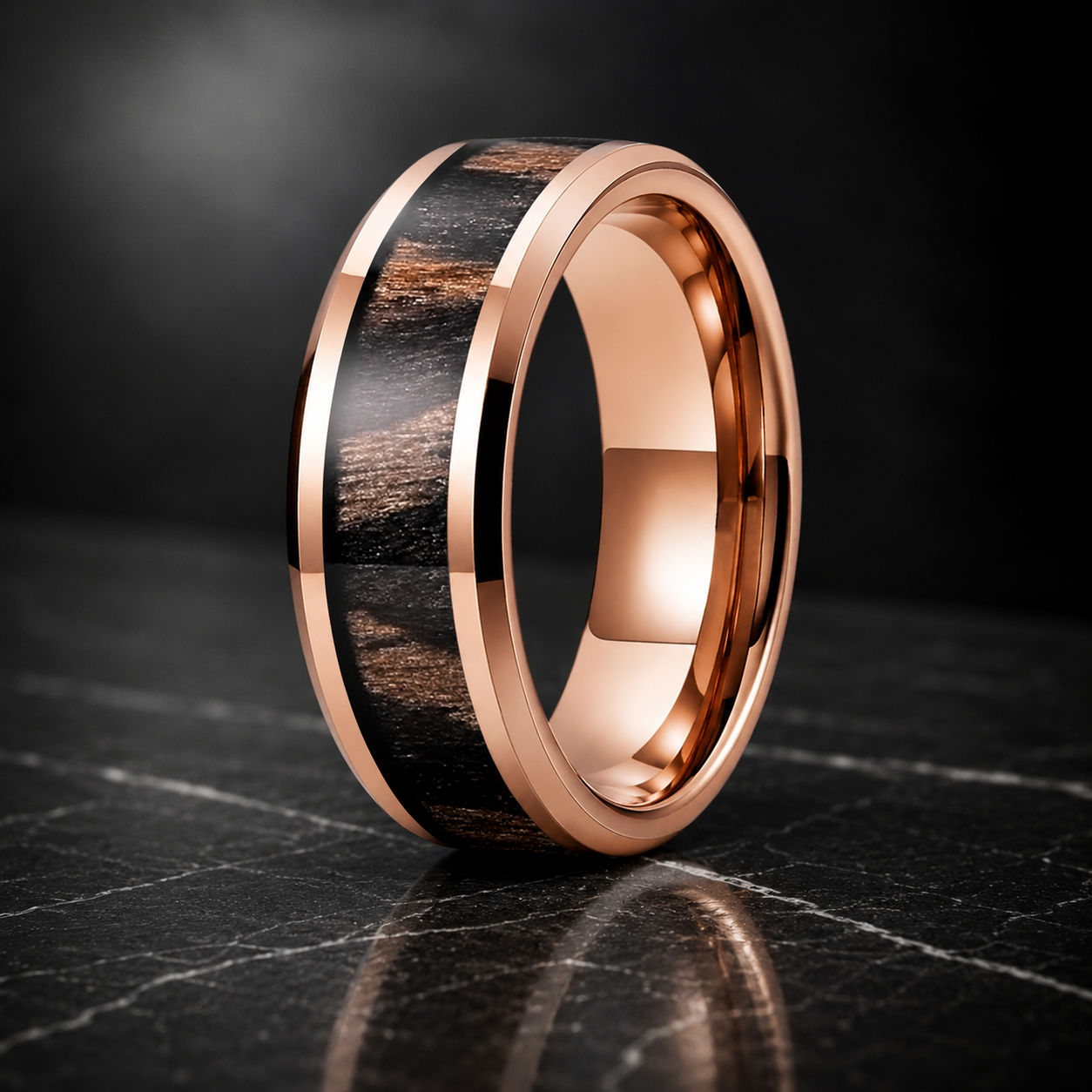 Zebra Wood Ring