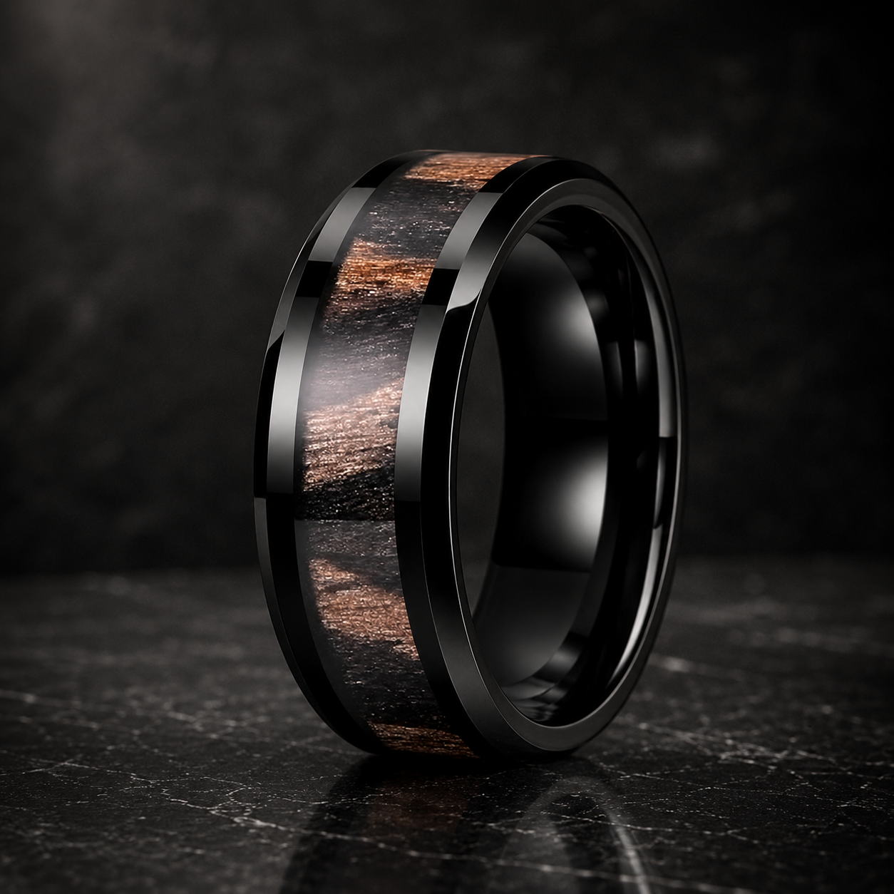 Zebra Wood Ring