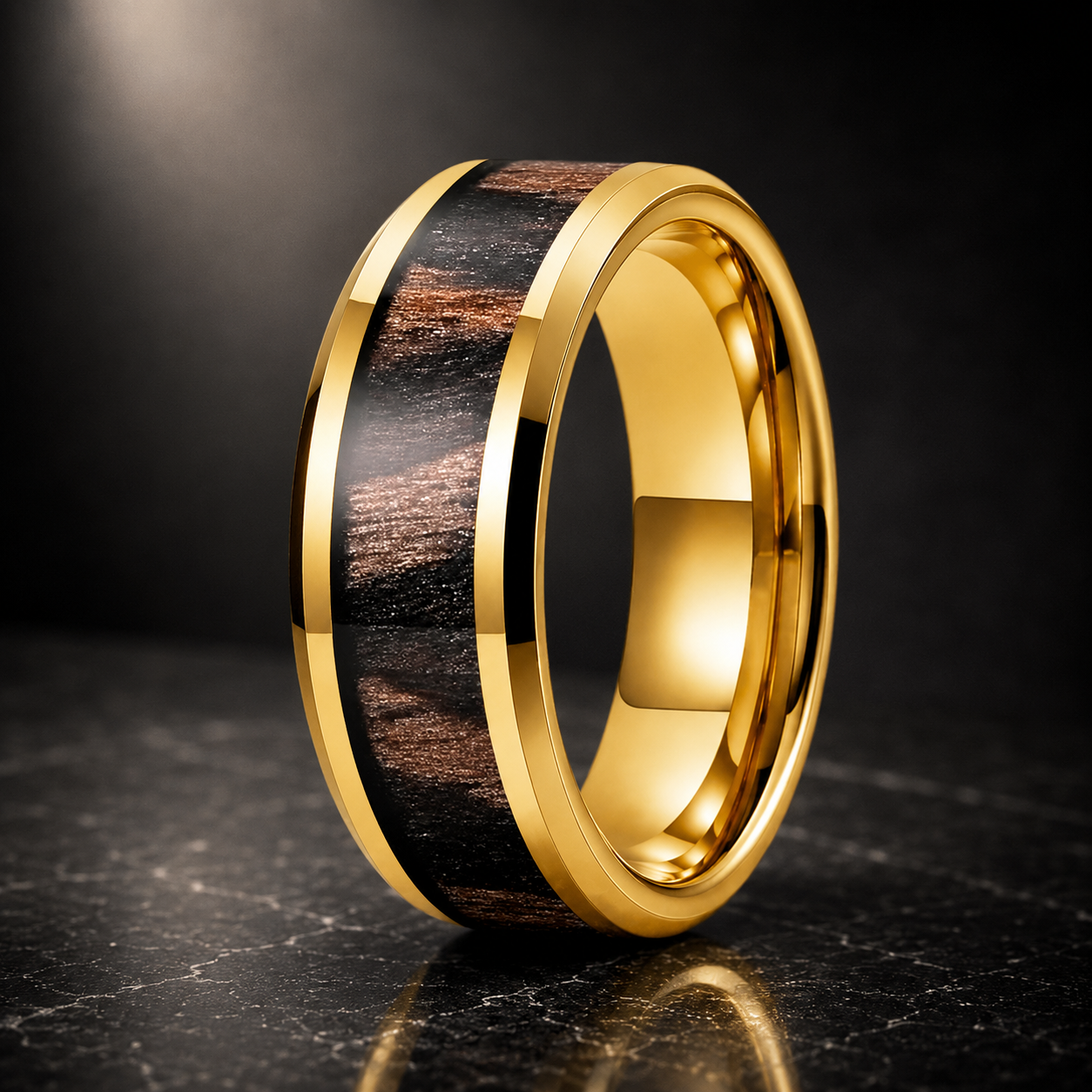 Zebra Wood Ring