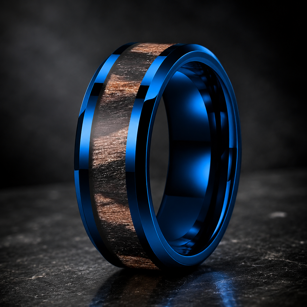 Zebra Wood Ring