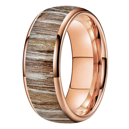 Zebrano Wood Tungsten Wedding Band