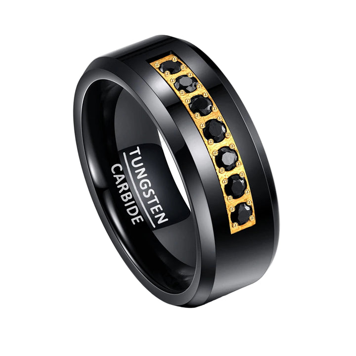 Zircon Tungsten Carbide Ring