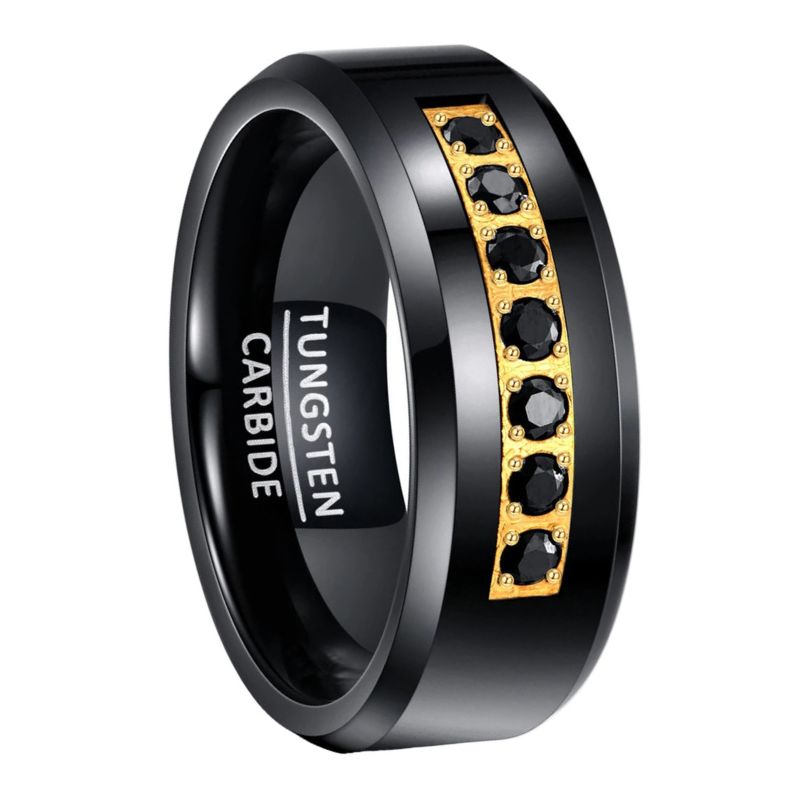 Zircon Tungsten Carbide Ring