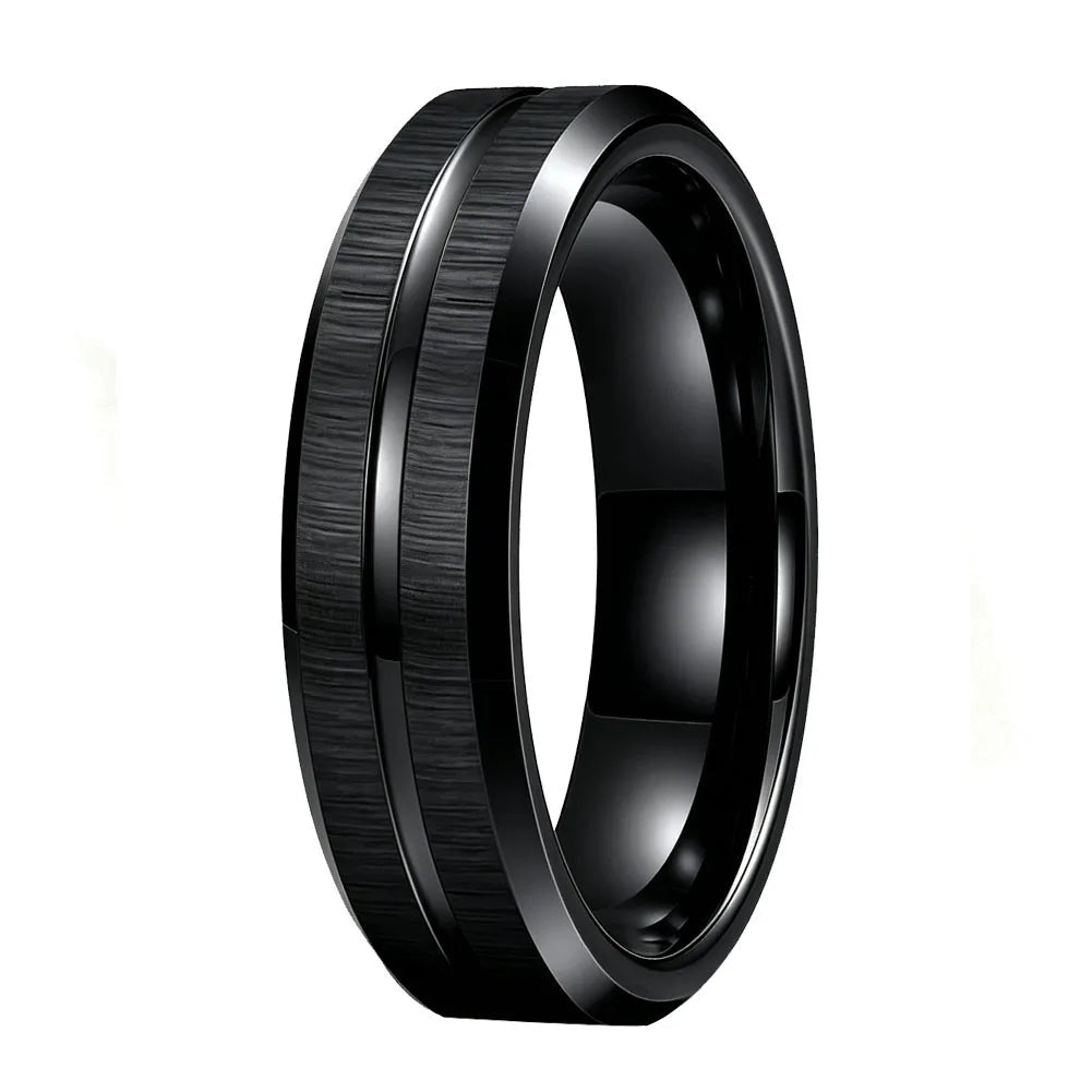 Mens 6mm Tungsten Wedding Band