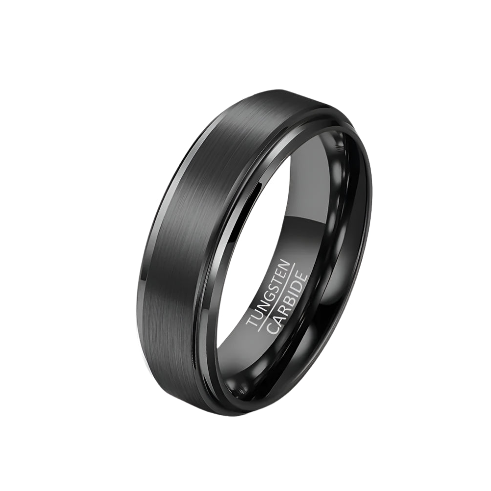 black tungsten spinner ring
