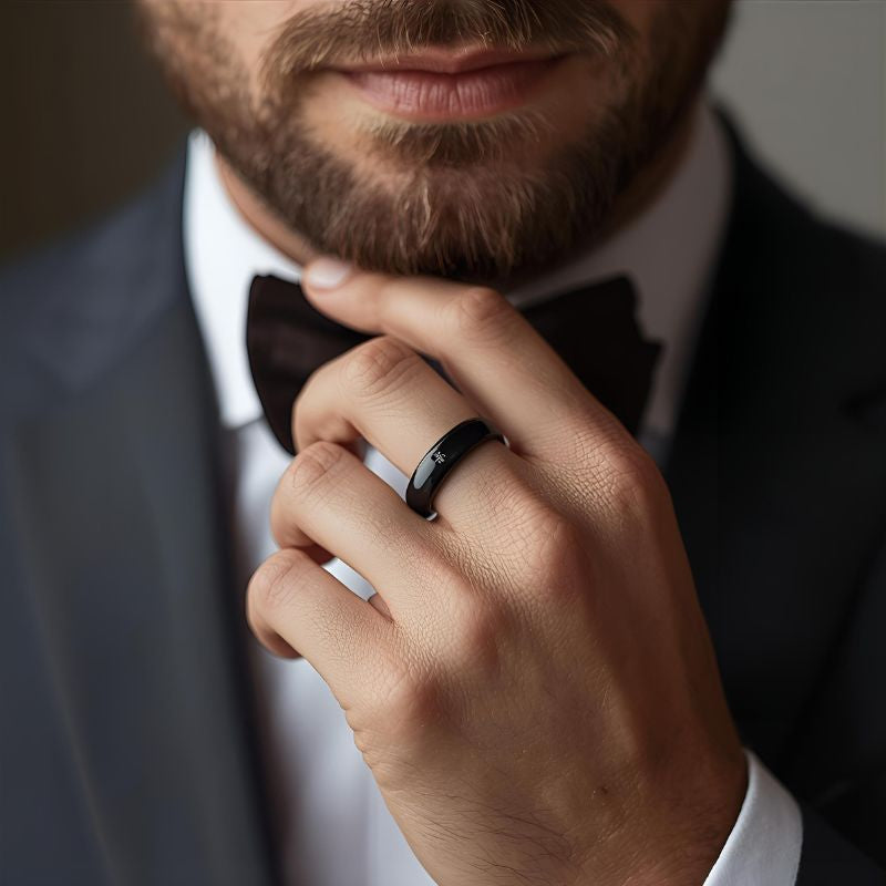 black_tungsten_wedding_band