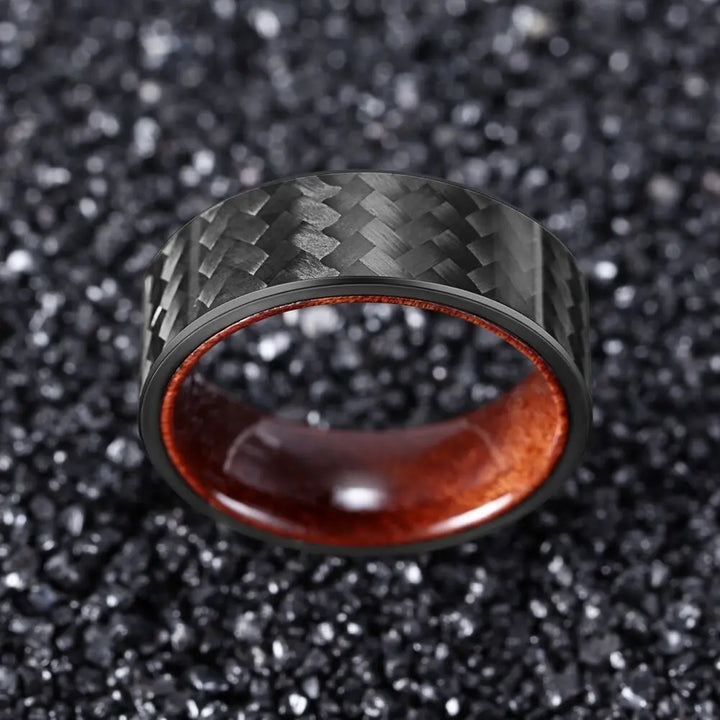 carbon fiber and wood ring​