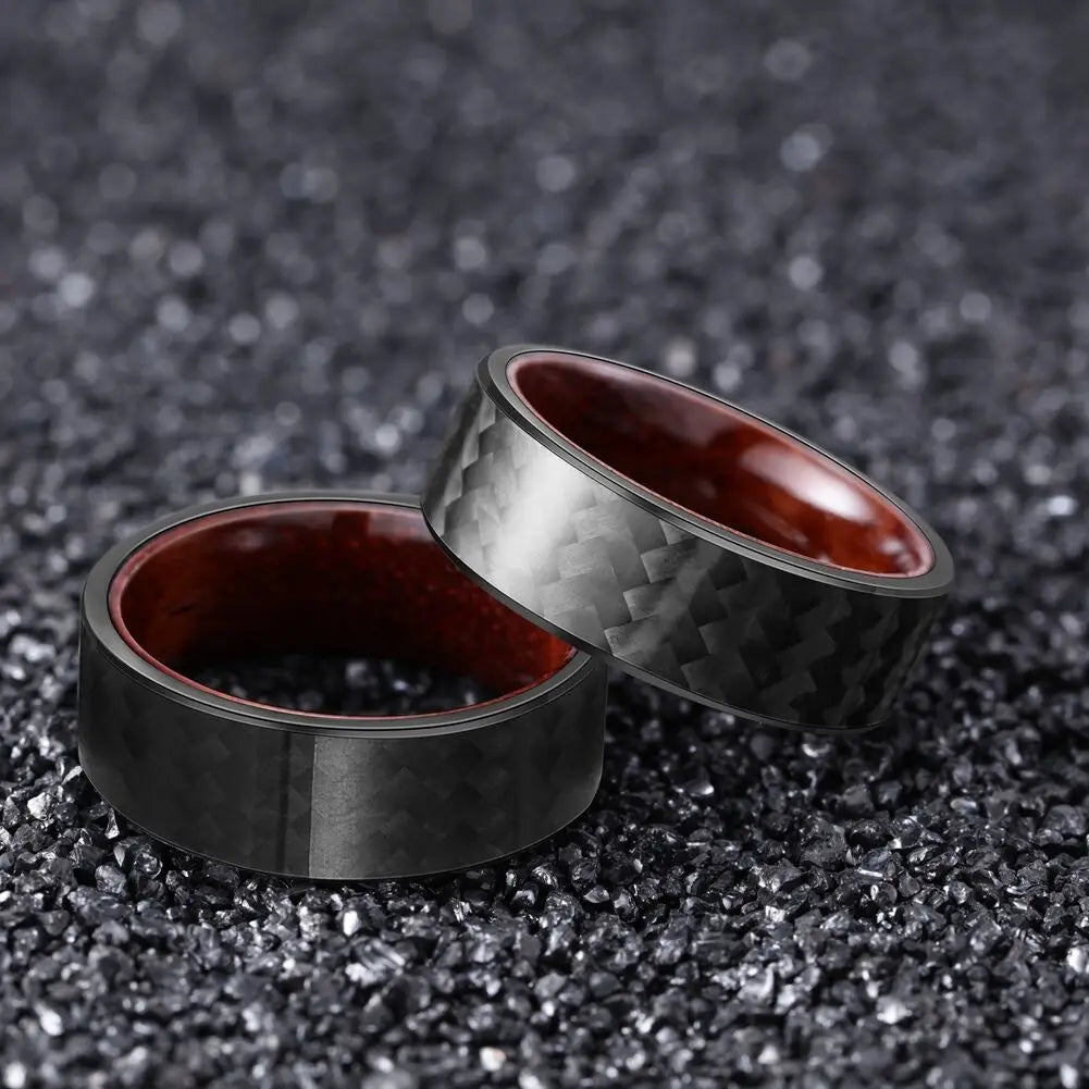 carbon fiber and wood ring​
